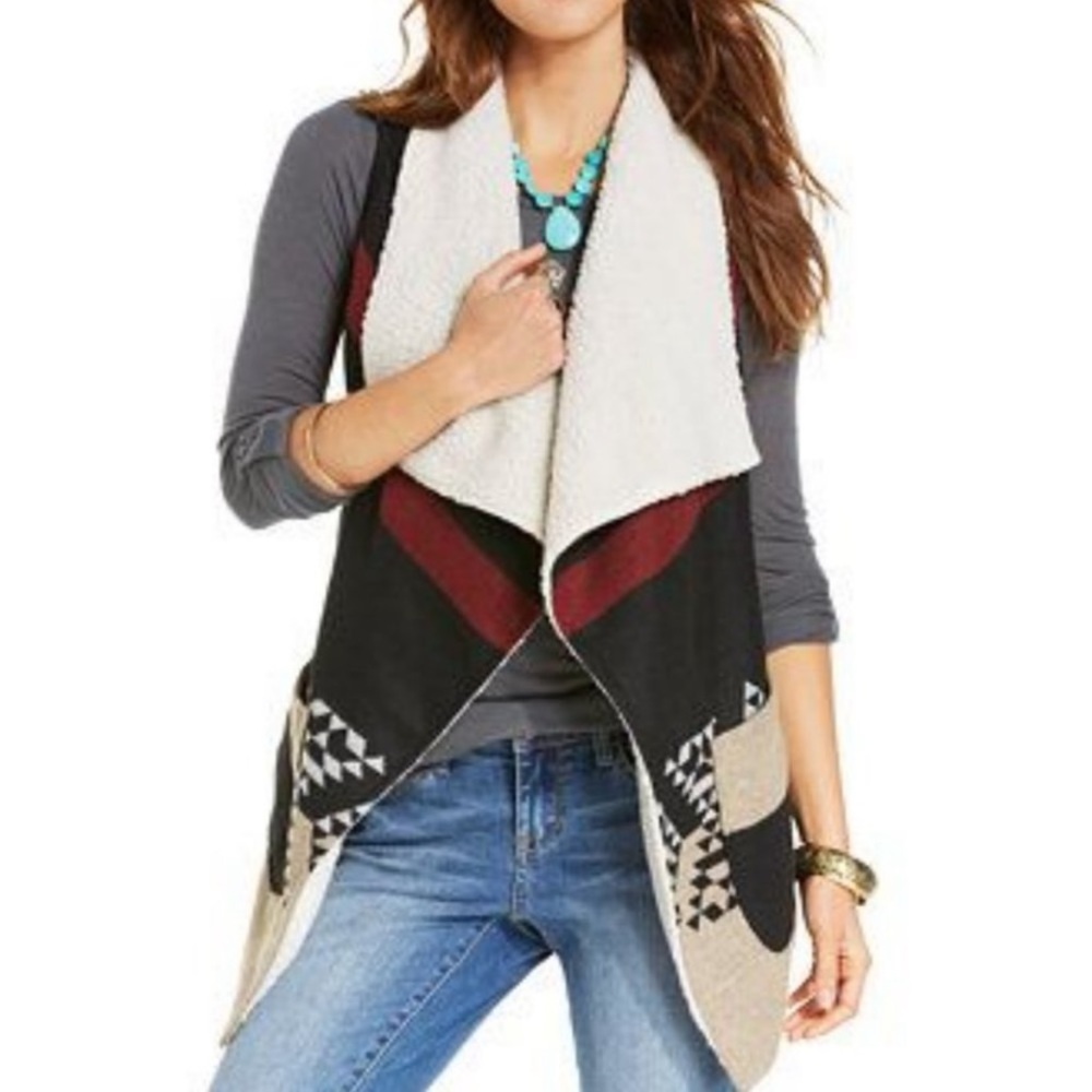American Rag Cie Sherpa vest size small